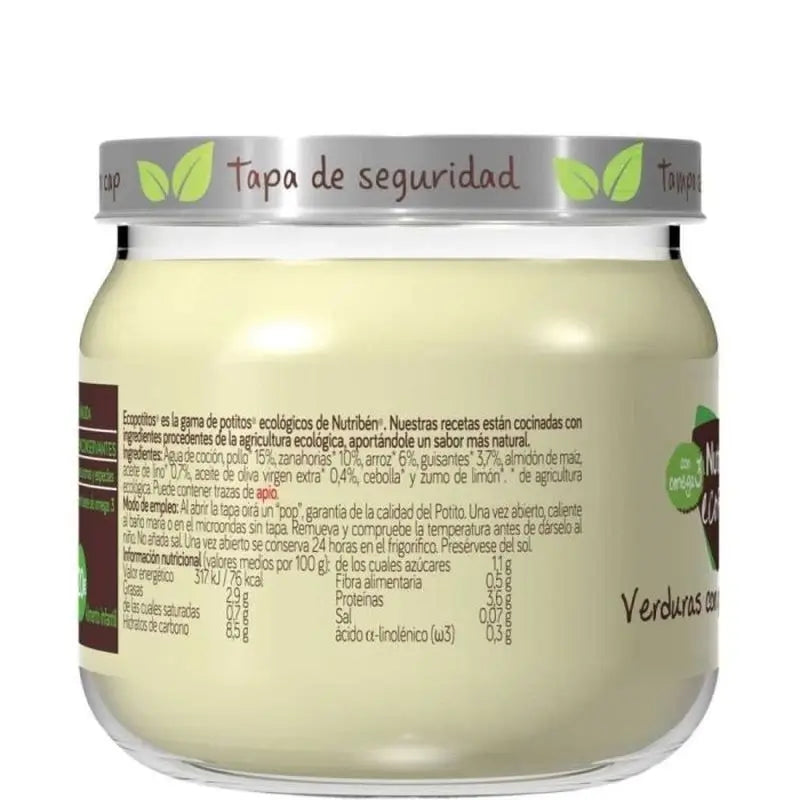Nutriben Potito Eco -vapaasti kasvatetun kanan ja vihannesten sose 6 x 235 g