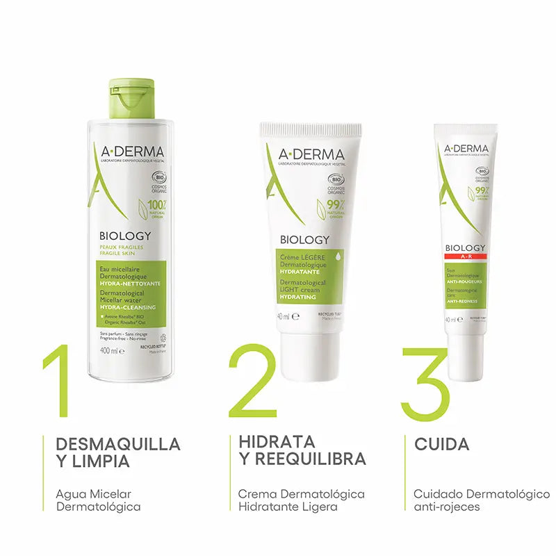 A-Derma Biology dermatologinen misellivesi 400 ml
