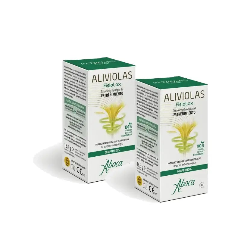 Aboca Aliviolas Fisiolax ummetukseen, 45 tablettia, 2 pakkausta
