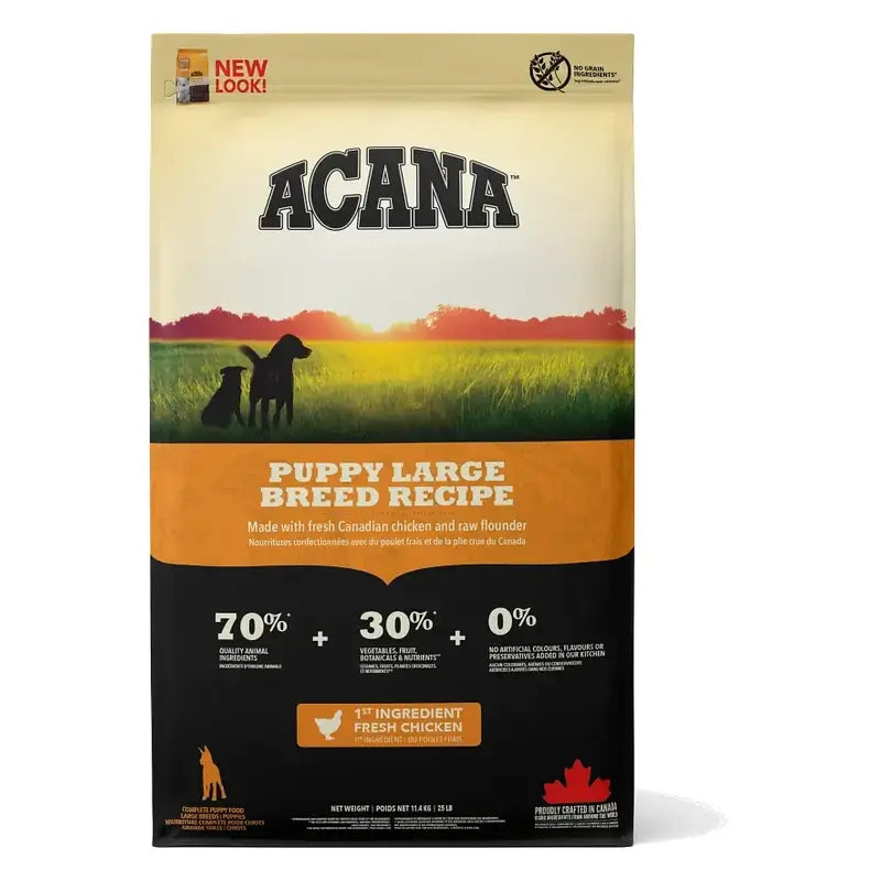 Acana Canine Puppy Heritage -koiranpentujen rehu suurille roduille, 11,4 kg
