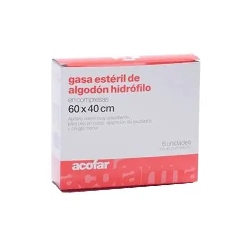 Hydrophilic Cotton Sterile Gauze Compresses, 6 pcs.