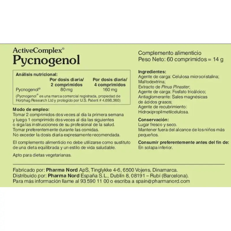 Activecomplex Pycnogenol 60 tablettia