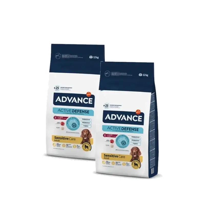 Advance Canine Adult Sensitive -lammas ja riisi, 2 x 12 kg:n pakkaus, koiranruoka