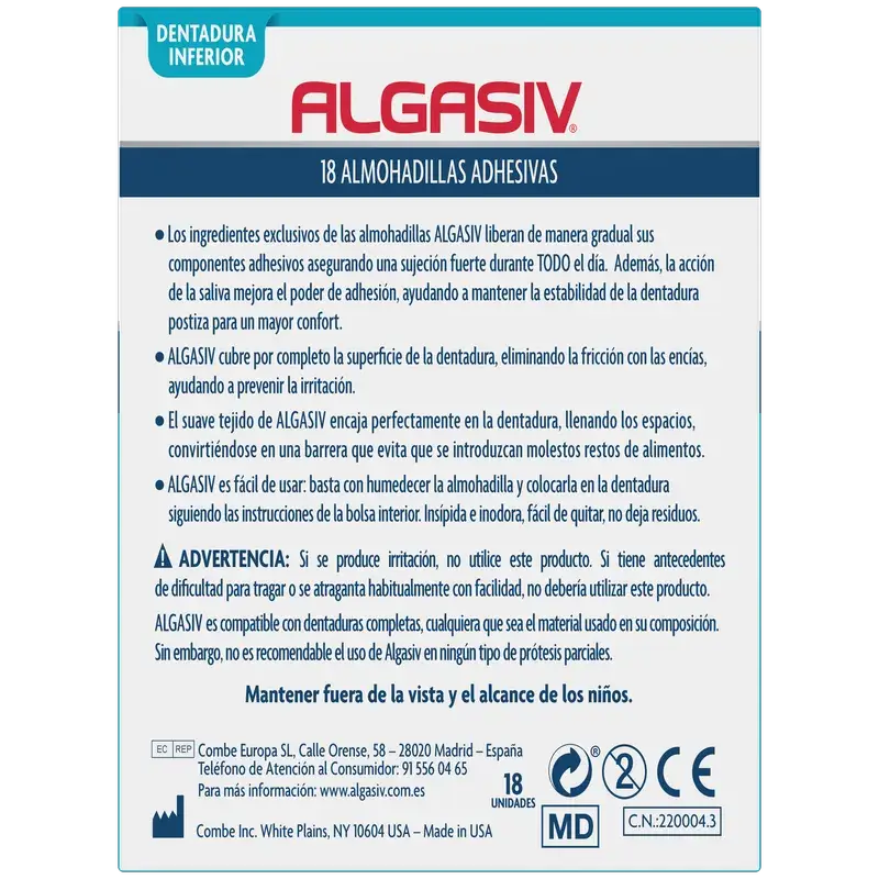 Algasiv-alatyynyt, 18 kpl