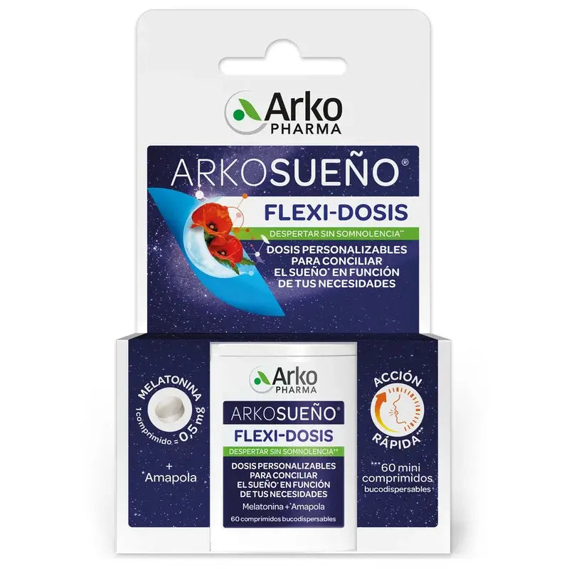 Arkopharma Arkosueño Flexi-Dosis 60 mini-kielenalustablettia