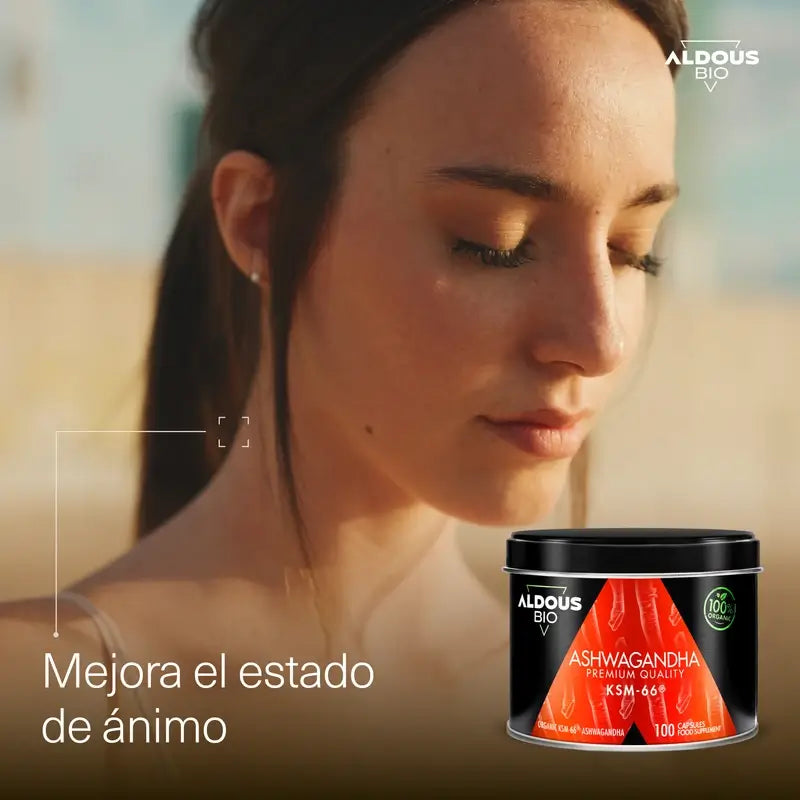 Aldous Ashwagandha Ksm-66, luomutuote, 600 mg