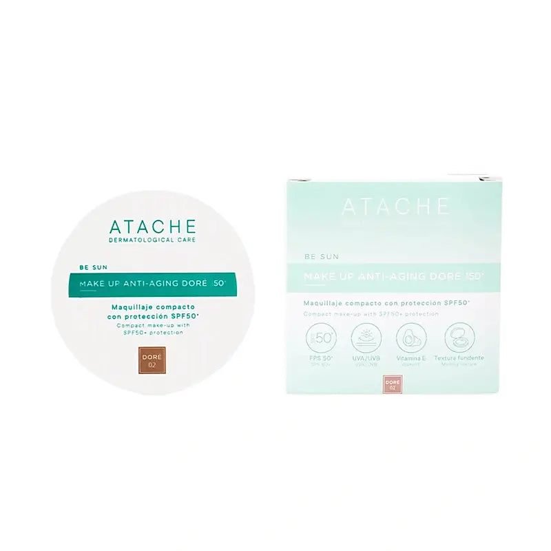 Atache Be Sun Make Up Anti-Aging SPF 50+ Doré, 12 g