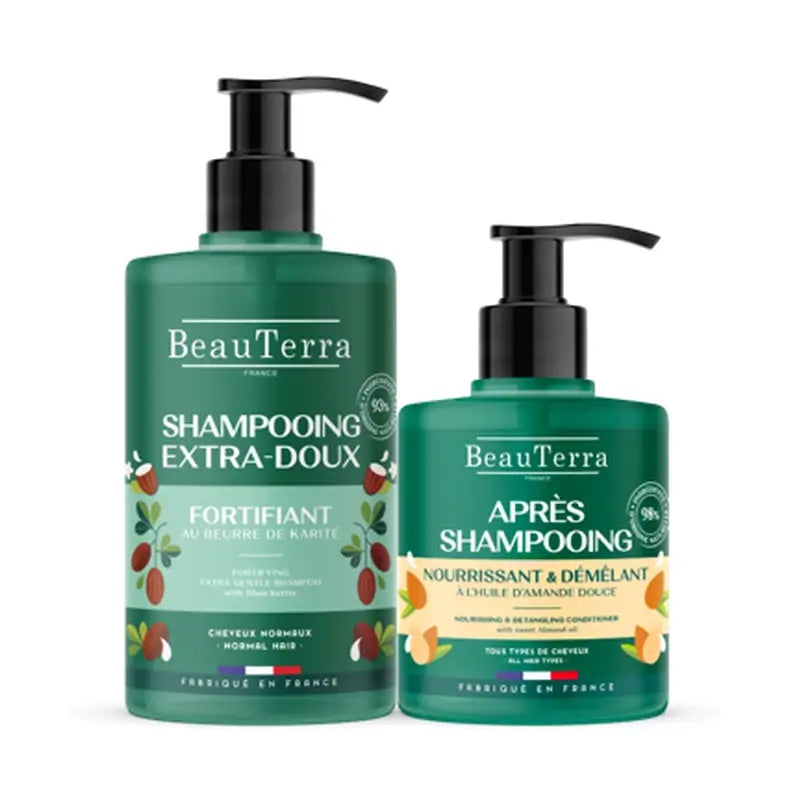 Beauterra Pack Vahvistava shampoo 750 ml + Hoitoaine 500 ml