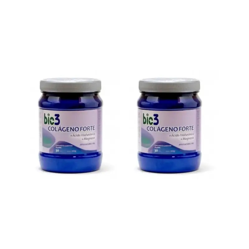 Bie3 Collagen + Hyaluronic Acid + Magnesium Forte Bottle, 2X360 Gr Pack