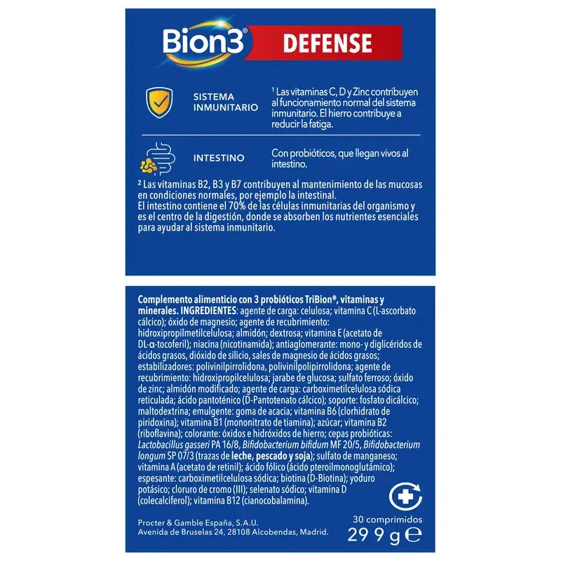 Bion3 Defense -monivitamiinit, 2 x 30 tablettia