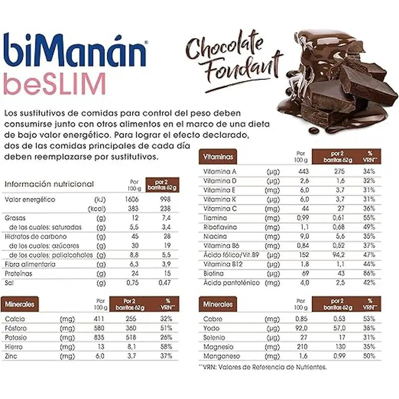 biManán korvaavat fondant-suklaapatukat, 24 kpl