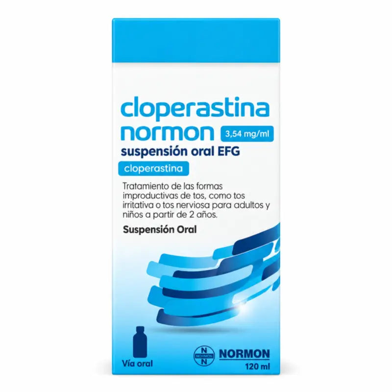Cloperastina Normon Efg 3,54 mg/ml suun kautta otettava suspensio 120 ml