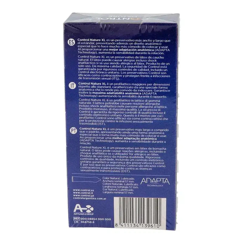 Control Nature XL -kondomit, 12 kpl