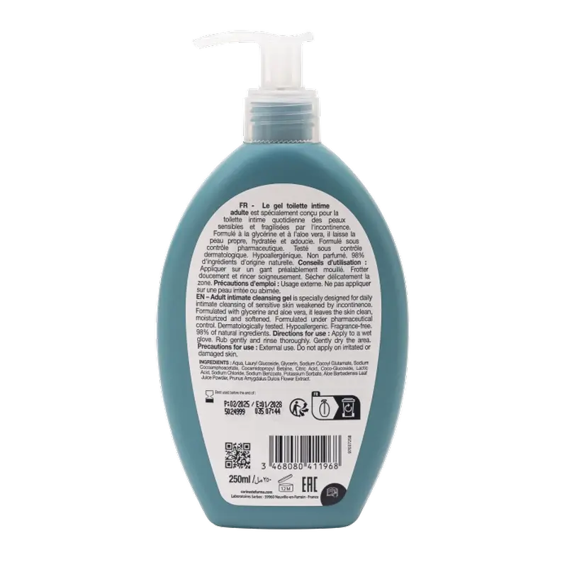 Corine De Farme -intimihygienigeeli aikuisille, 250 ml