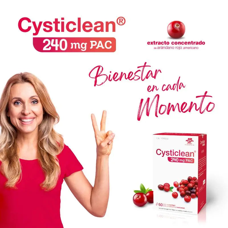 Cysticlean 240 mg, pakkaus, 30 kapselia