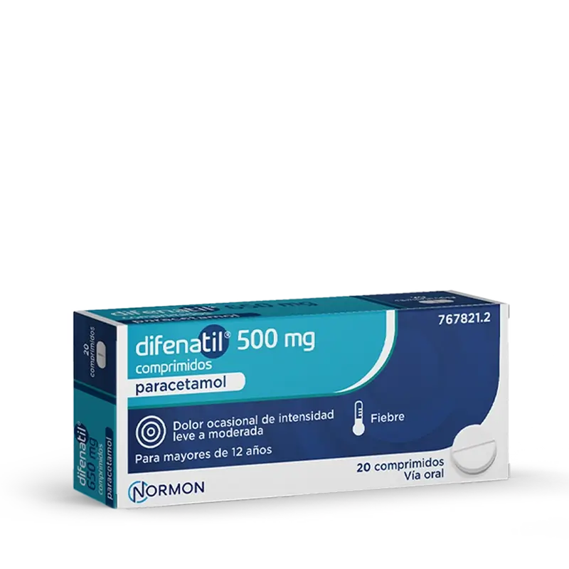 Difenatil 500 Mg, 20 tablets