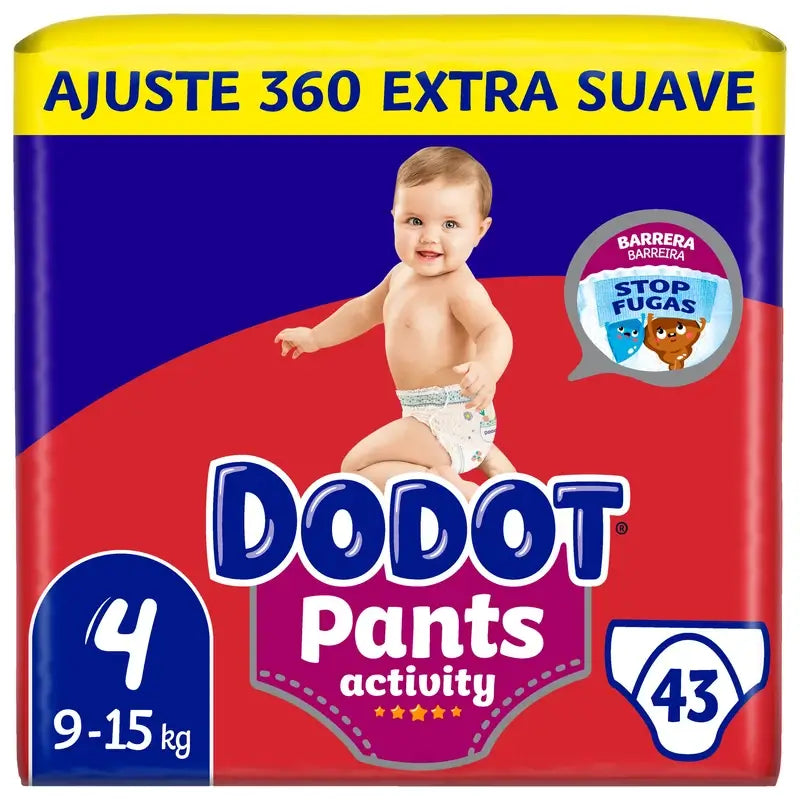 Dodot Pants Activity, koko 4, 43 vaippaa