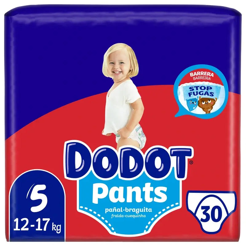 Dodot Pants -vaipat, koko 5 (12–17 kg), 30 kpl