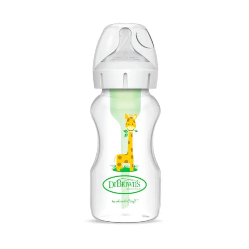 Dr. Brown’s leveäsuinen kirahvi-tutipullo, PP Options+, 270 ml