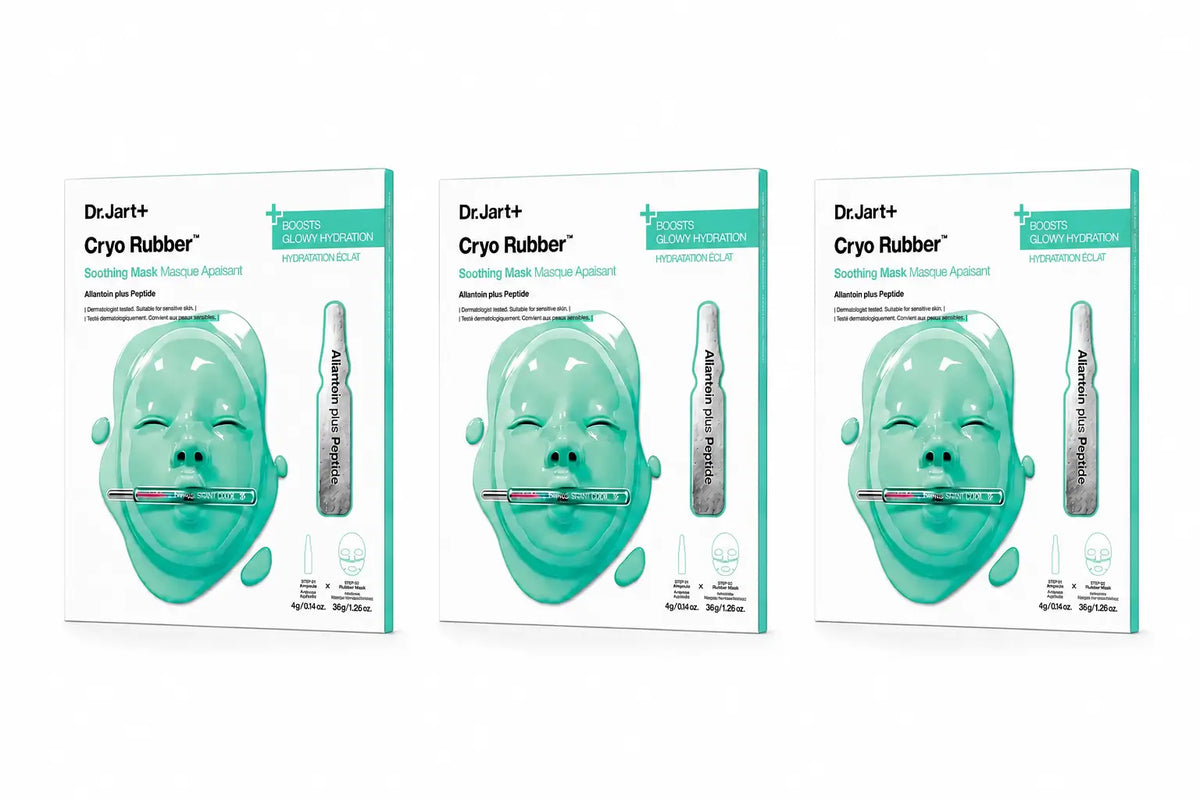 Dr.Jart+ Dr.Jart+ Cryo Rubber Soothing Mask -rauhoittava kasvonaamio, 3 kpl:n pakkaus