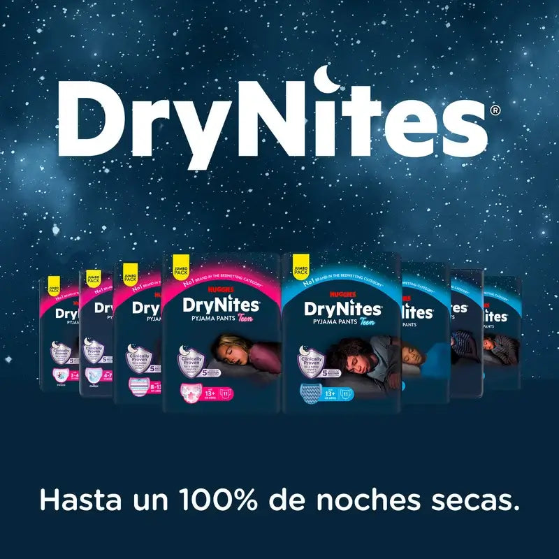 Drynites-yövaipat, koko 8–13, tytöille, 9 kpl