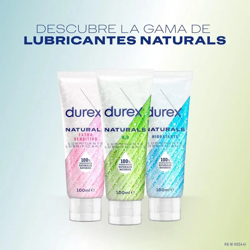Durex Duplo Naturals -liukastin, geeli, 2. pakkaus, 50 %