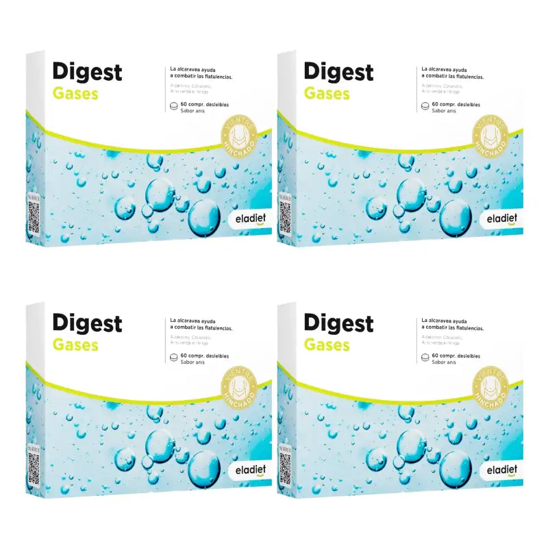 Eladiet Digest Gases (Aero), 4 x 60 tablettia