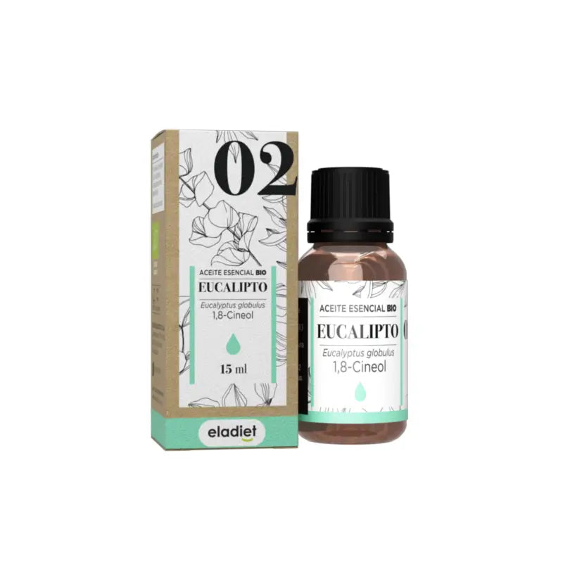 Eladiet Eukalyptus-eteerinen öljy (luomu), 15 ml
