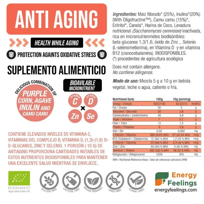 Energy Feelings Antiaging 500 g. Eco