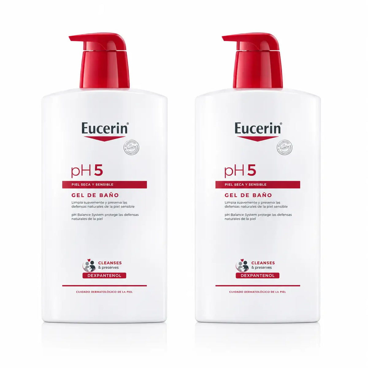 Eucerin pH 5 -suihkugeeli, 1000 ml, 2 kpl:n pakkaus