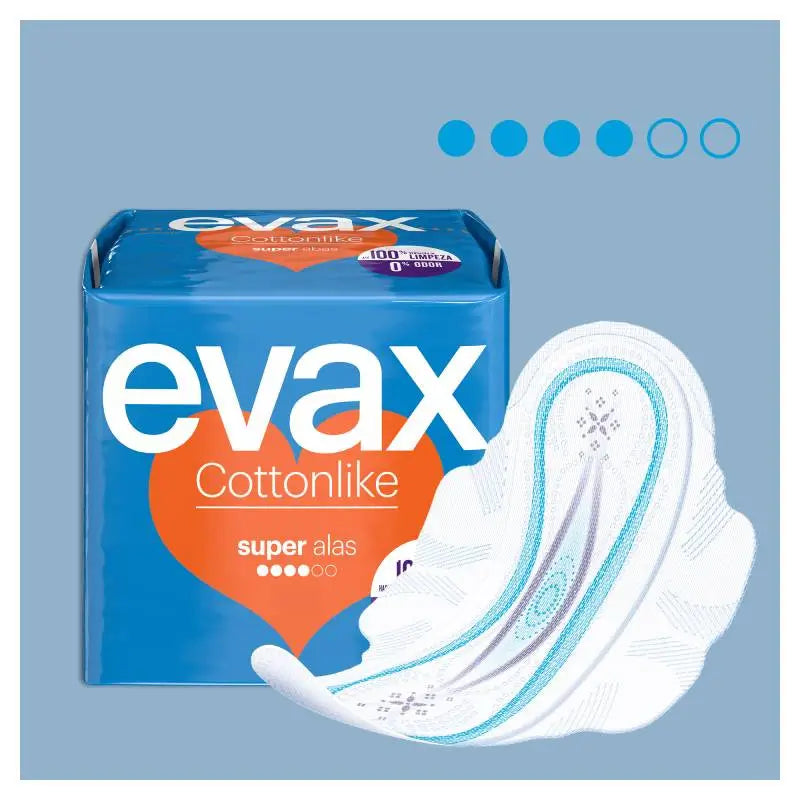 Evax Cottonlike Super -siipiset terveyssiteet, 12 kpl