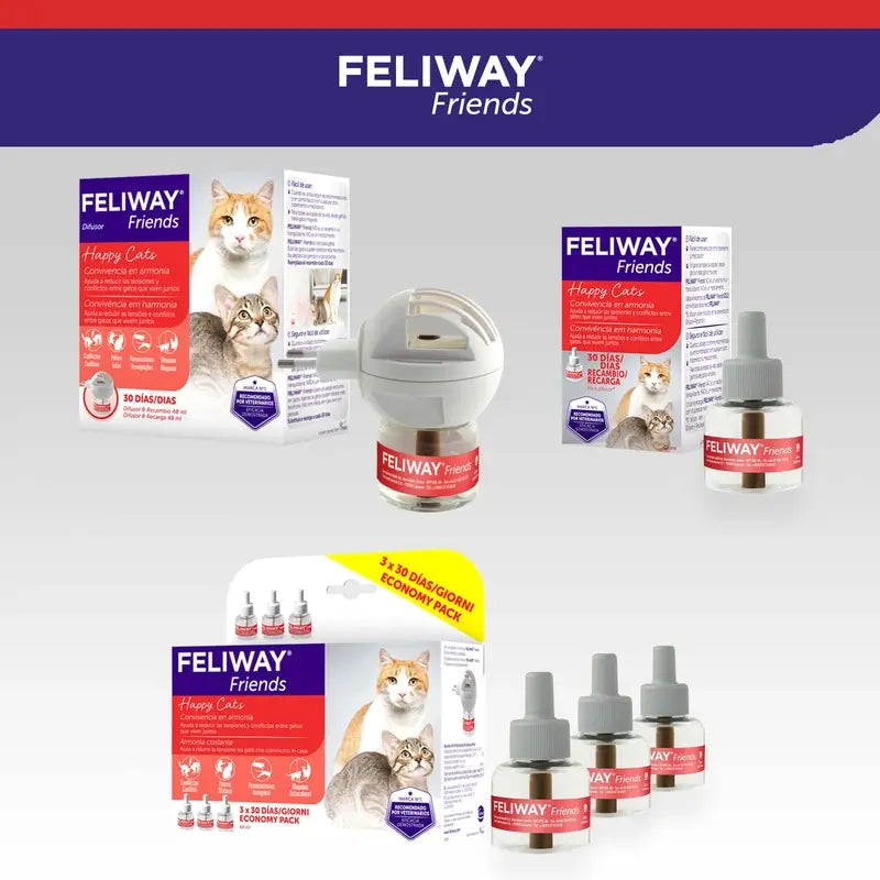 Ceva Feliway Friends -hajustin + täyttöpakkaus 48 ml