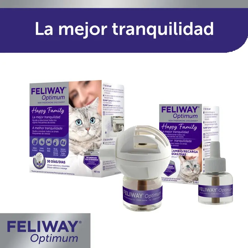Feliway Optimum -tuoksulaite + täyttöpakkaus 48 ml