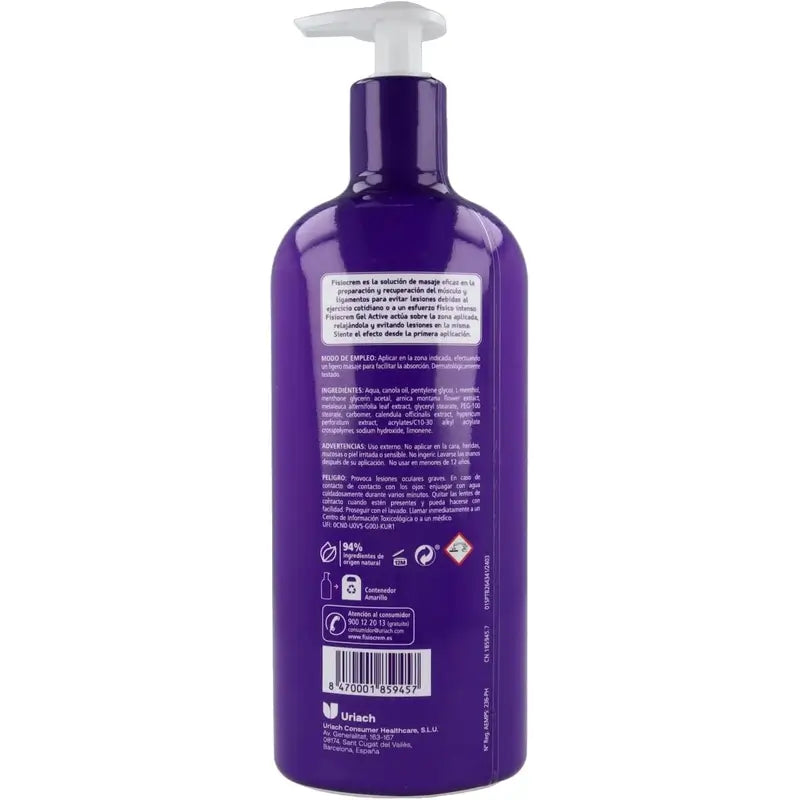 Fisiocrem Gel Active 600 ml