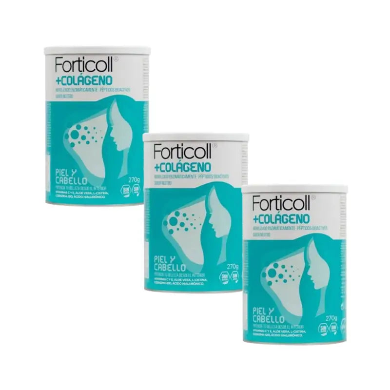 Forticoll Almond Bioactive Collagen Skin & Hair, 3X270 Gr