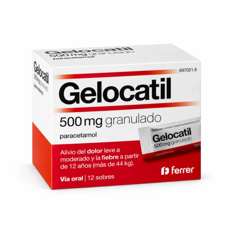 Gelocatil 500 mg rakeet, 12 pussia