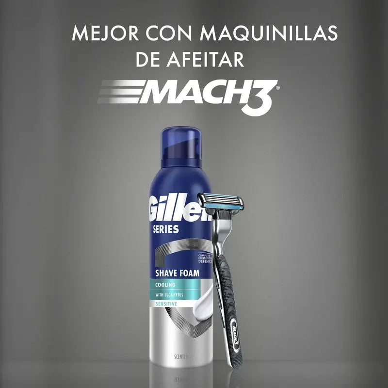 Gillette Series virkistävä parranajovaahto eukalyptuksella, 250 ml