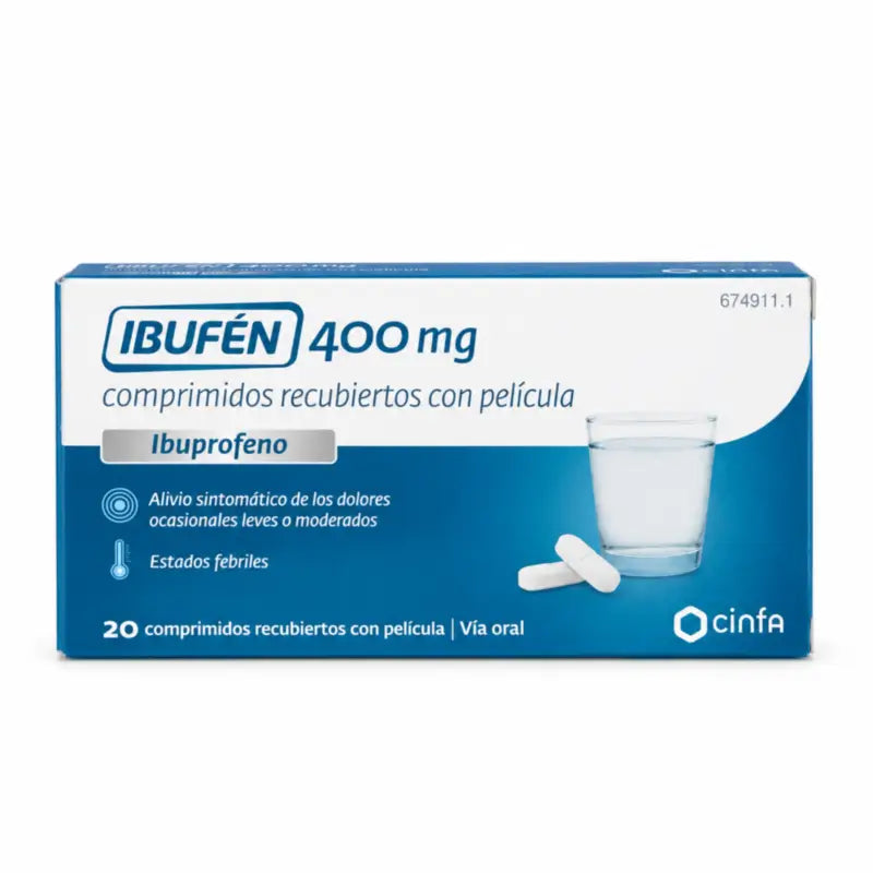 Ibufen 400 mg, 20 päällystettyä tablettia