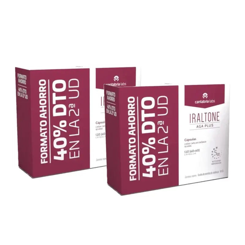 Iraltone Aga Plus Ahorro, 120 kapselia, 2-pakkaus