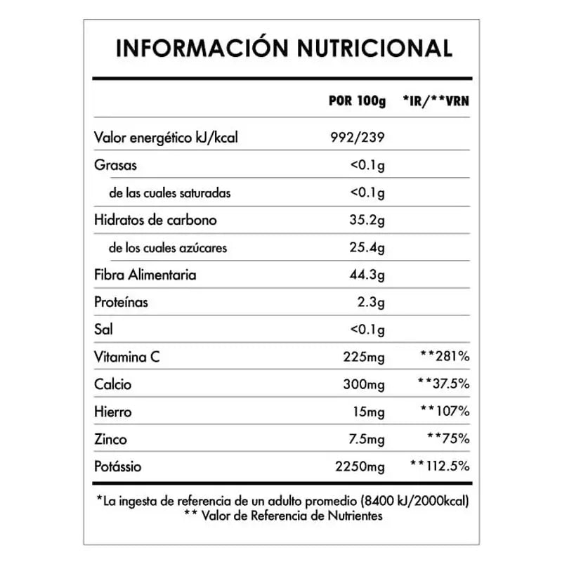 Iswari-baobab-jauhe, luomu, 125 g