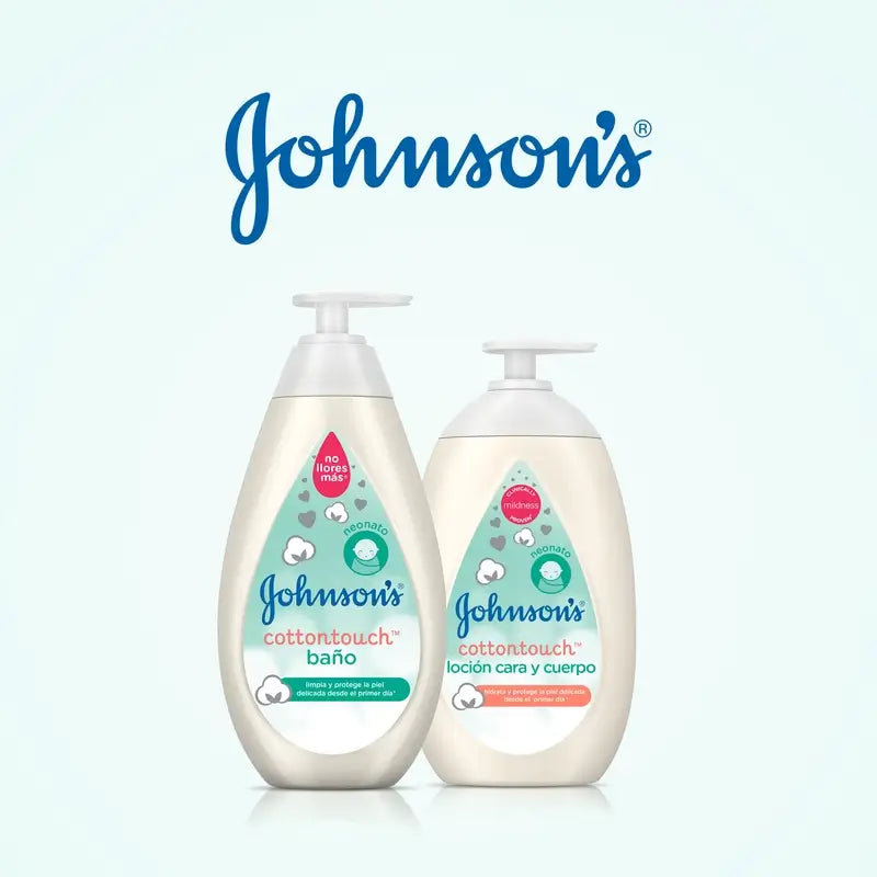 Johnson's Baby Cottontouch -kylpygeeli, vauvoille ja vastasyntyneille, ohuelle ja herkälle iholle, puhdasta puuvillaa sisältävä, 500 ml