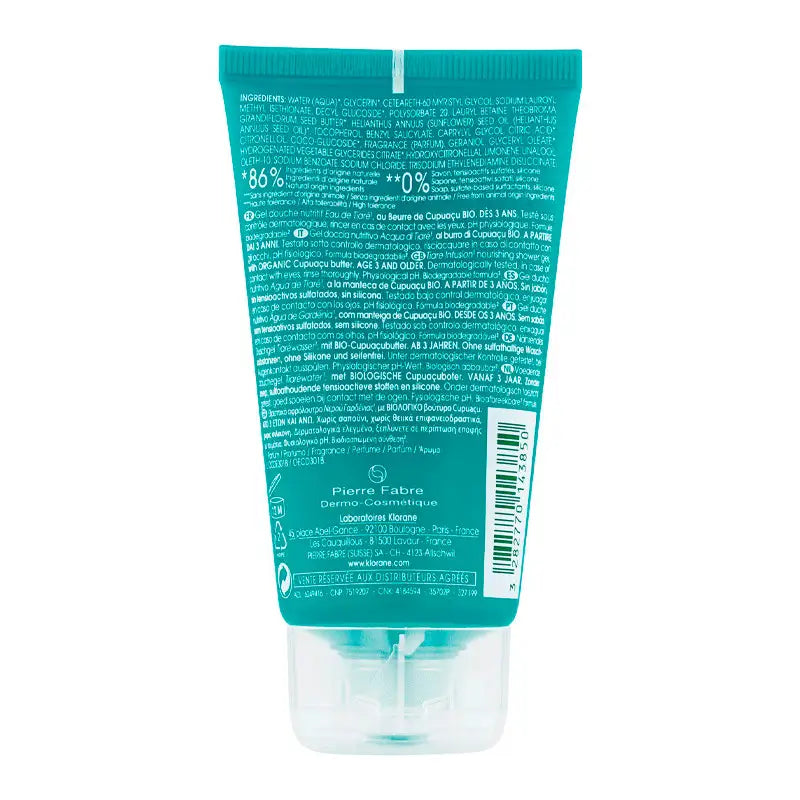 Klorane Tiare-vesi-suihkugeeli 75 ml