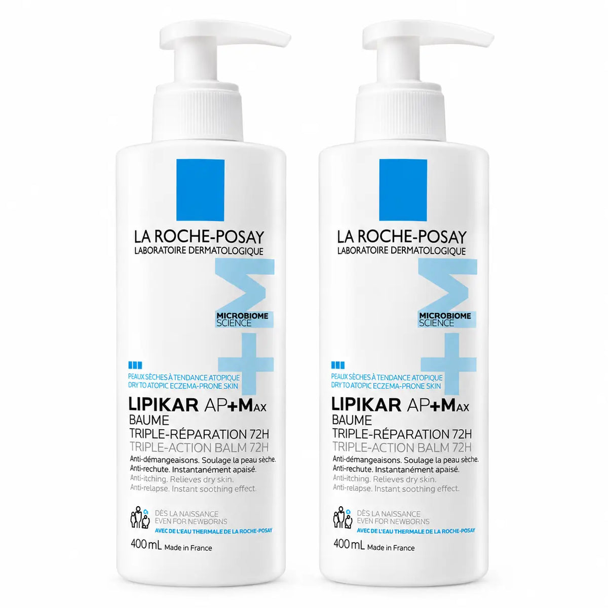 La Roche-Posay Lipikar Baume Ap+M, 2 x 400 ml:n pakkaus