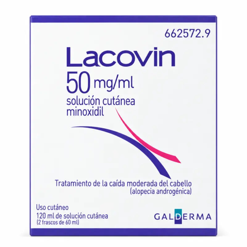 Lacovin 50 mg/ml minoksidiili-ihonhoitoliuos, 2 pulloa à 60 ml