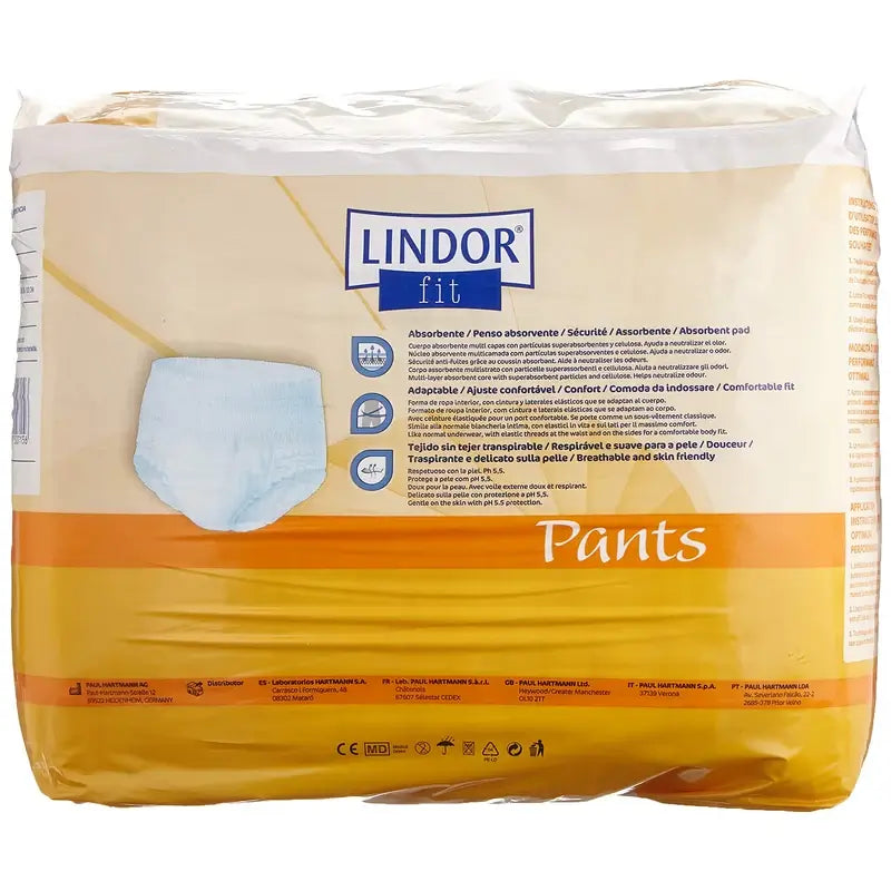 Lindor Fit Pants -päivävaipat, koko M, 80 kpl