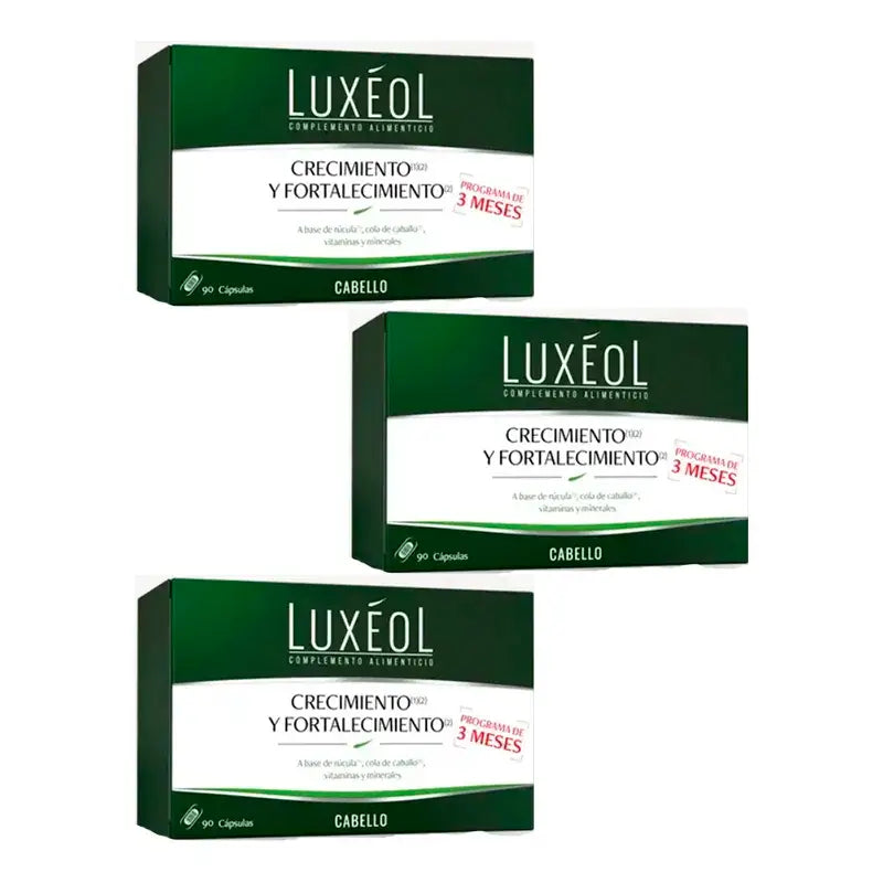 Luxeol: tiheys, kasvu ja vahvistus, pakkaus 3 x 90 tablettia
