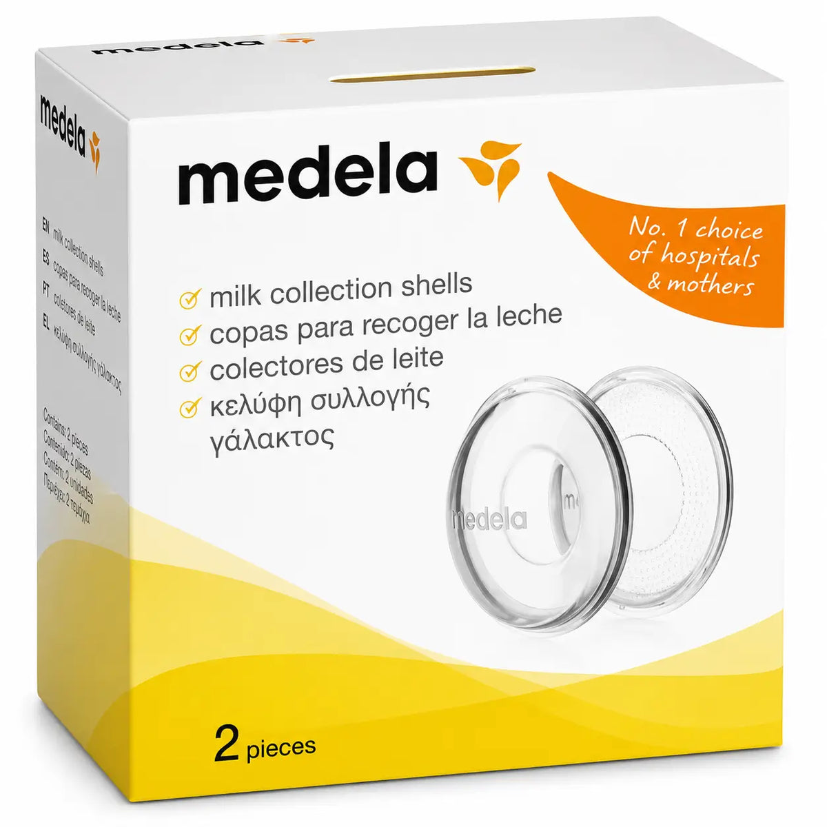 Medela-maidonkeräyskupit, 2 kpl.