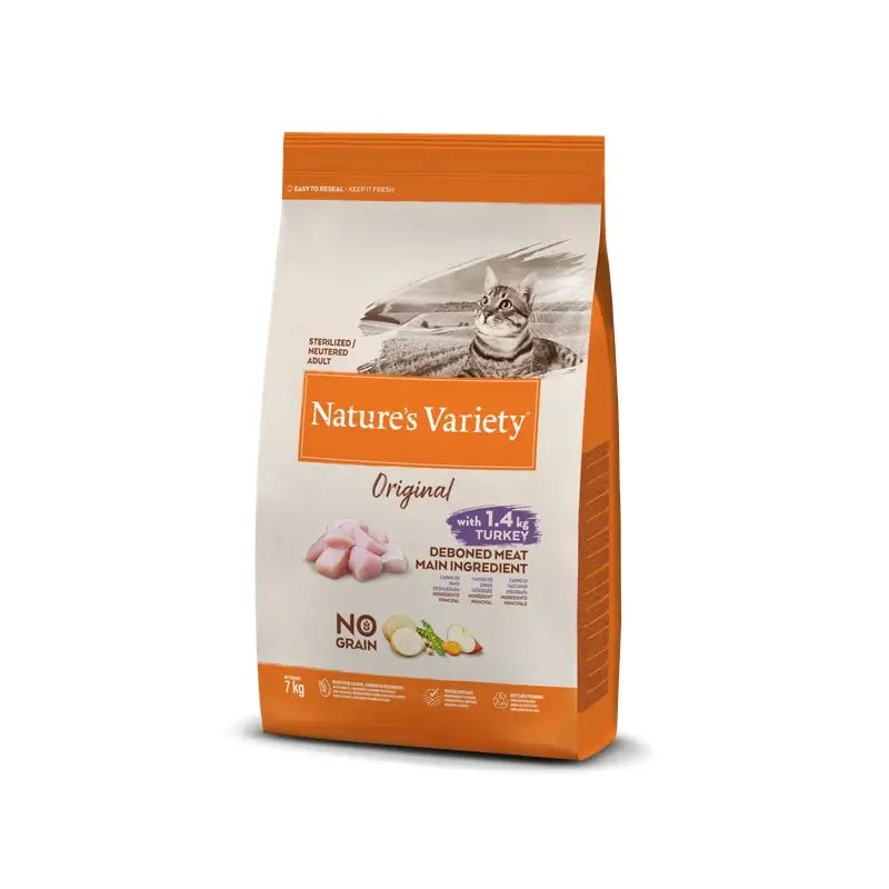 Nature'S Variety Feline Adult Original Sterilized Turkey, 7 kg, kissanruoka