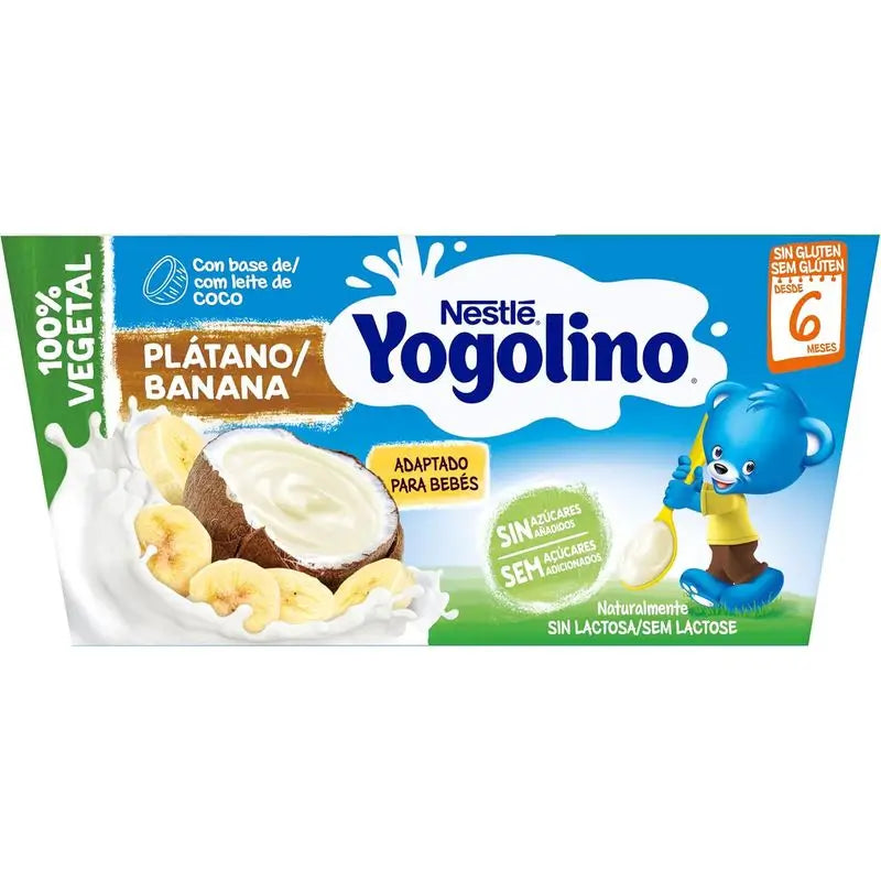 Yogolino Kookos-banaani, 4 x 90 g