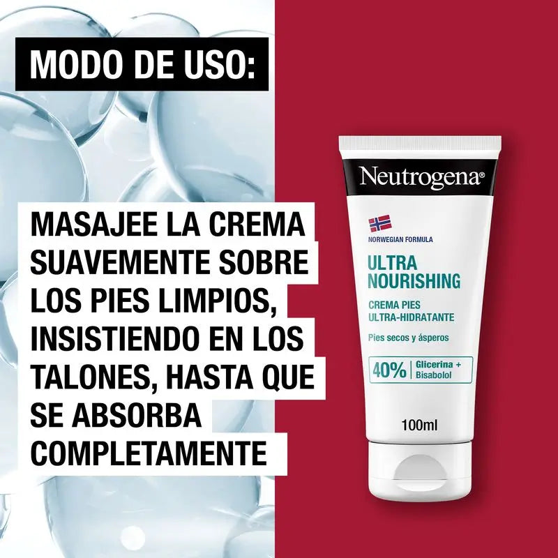 Neutrogena Ultra-kosteuttava jalkavoide kuiville ja karheille jaloille, 100 ml